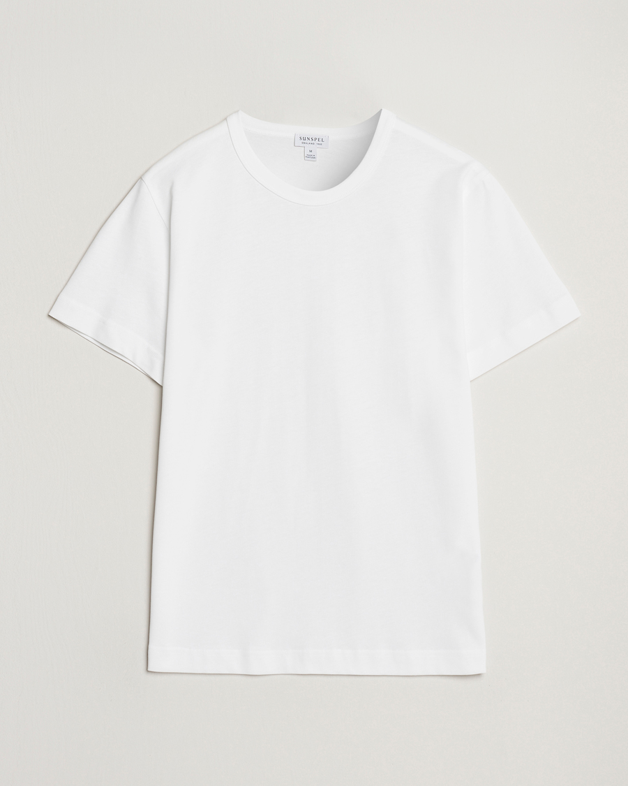 Herren | T-Shirts | Sunspel | Single Jersey Supima Cotton T-Shirt White