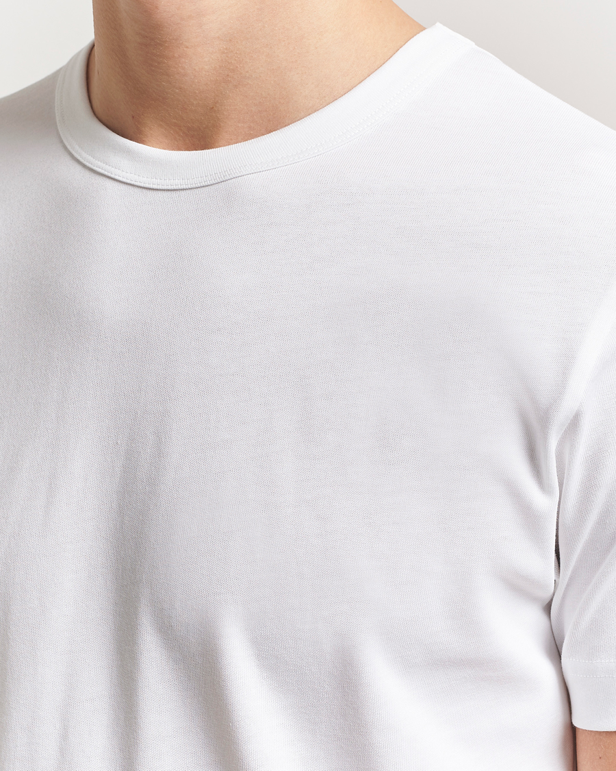 Herren | T-Shirts | Sunspel | Single Jersey Supima Cotton T-Shirt White