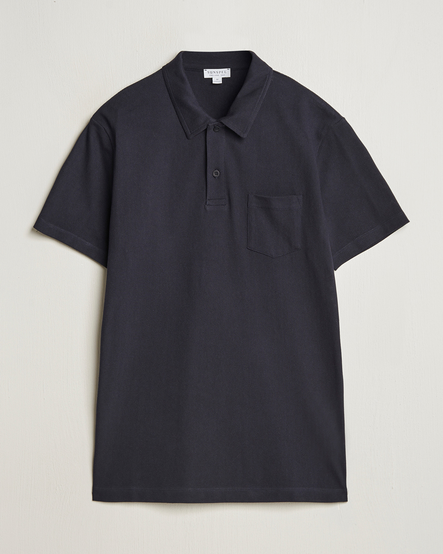 Herren | Poloshirts | Sunspel | Riviera Polo Shirt Midnight Navy