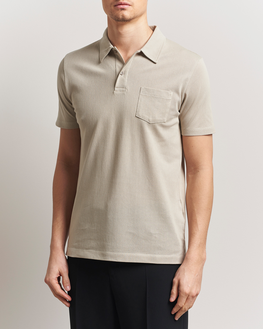 Herren | Poloshirts | Sunspel | Riviera Polo Shirt Ash Grey