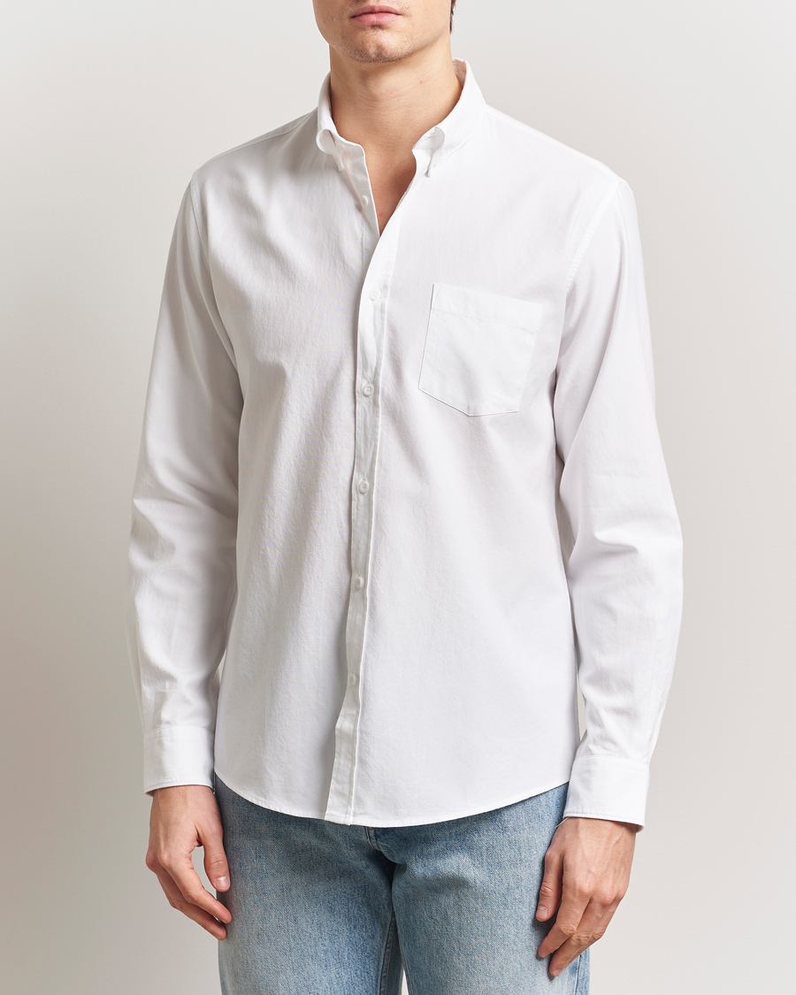 Herren | Hemden | Sunspel | Oxford Button Down Shirt White