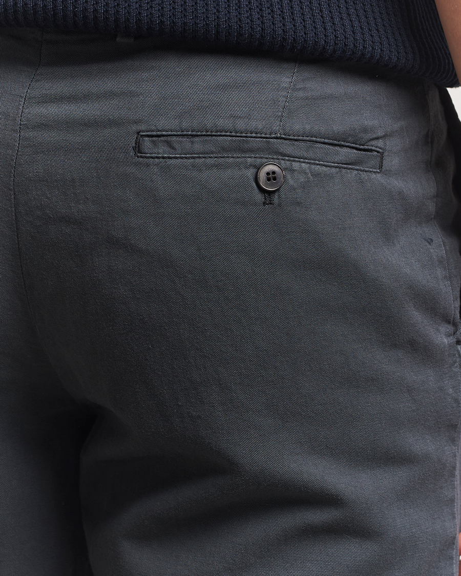 Herren | Hosen | Sunspel | Cotton/Linen Trousers Charcoal