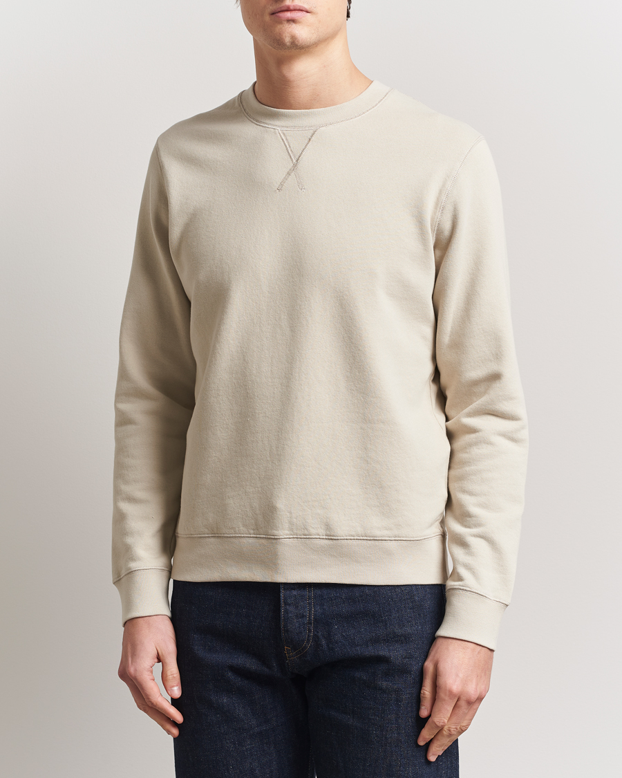 Herren | Pullover | Sunspel | Loopback Sweatshirt Ash Grey