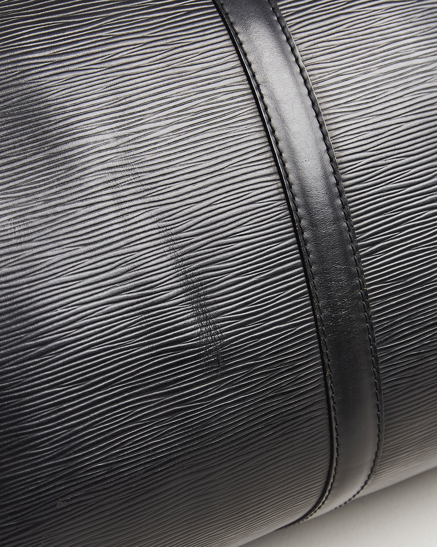 Herren | Louis Vuitton Pre-Owned Keepall 45 Epi Leather Bag Black | Louis Vuitton Pre-Owned | Keepall 45 Epi Leather Bag Black