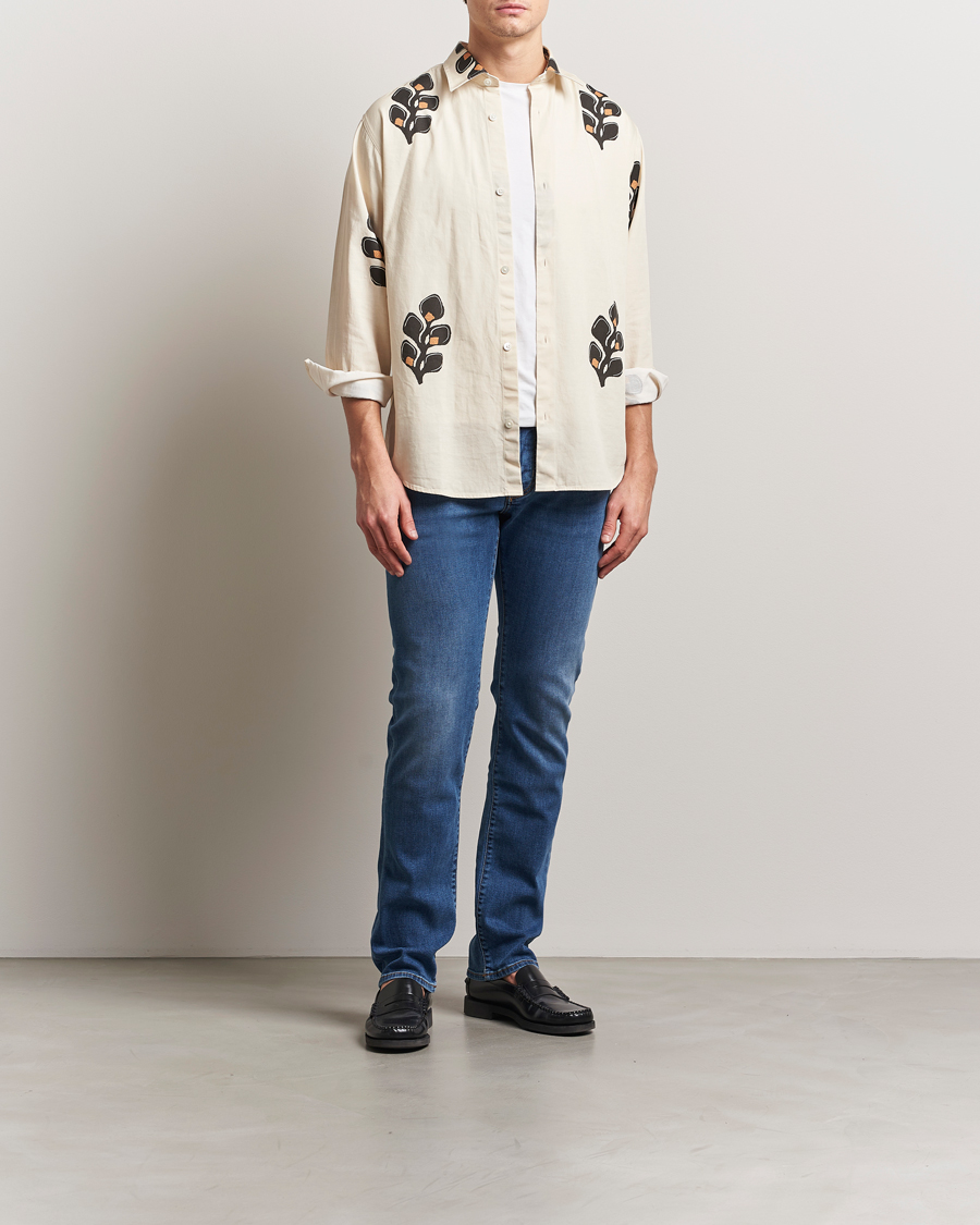 Herren | Jeans | Jacob Cohën | Nick Slim Fit Stretch Jeans Mid Blue