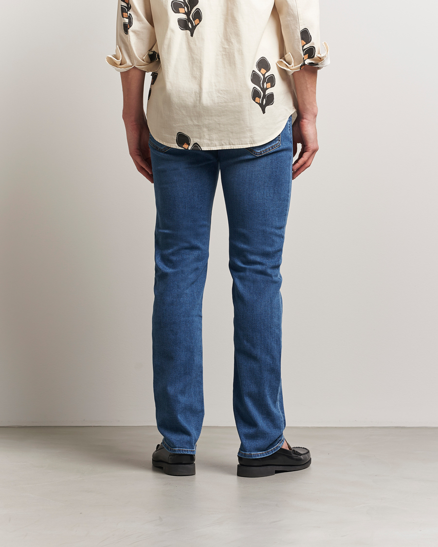 Herren | Jeans | Jacob Cohën | Nick Slim Fit Stretch Jeans Mid Blue