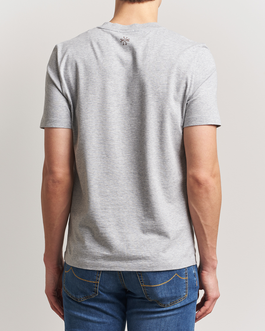 Herren | T-Shirts | Jacob Cohën | Printed Cotton T-shirt Grey
