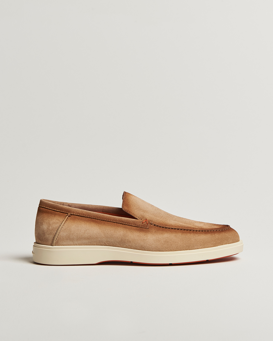 Herren | Loafer | Santoni | Detroit Loafers Beige Suede