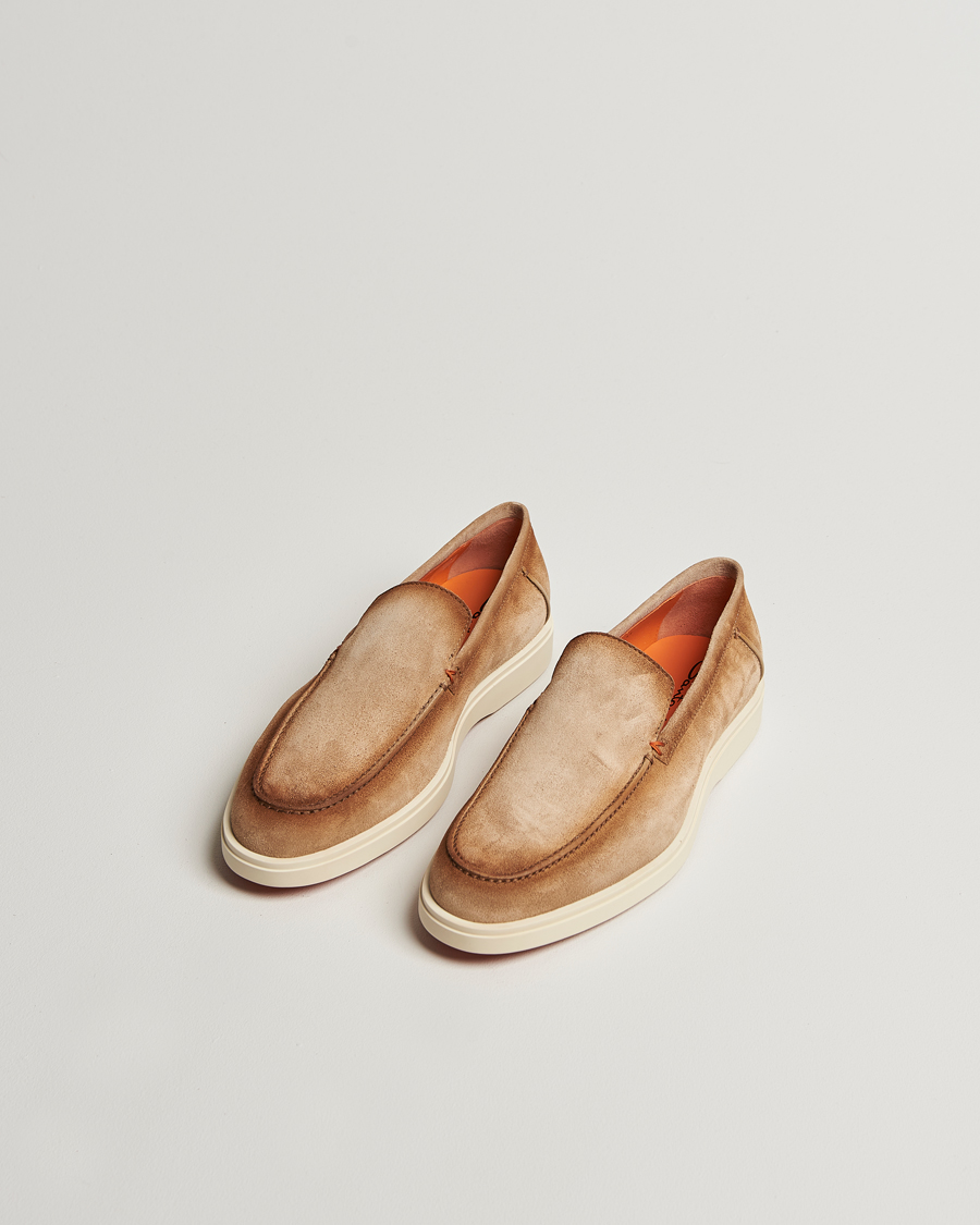 Herren | Loafer | Santoni | Detroit Loafers Beige Suede