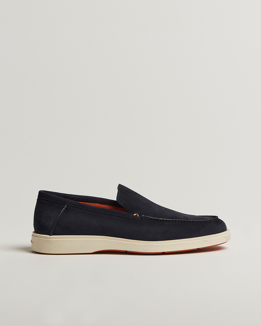 Herren | Loafer | Santoni | Detroit Loafer Navy Suede