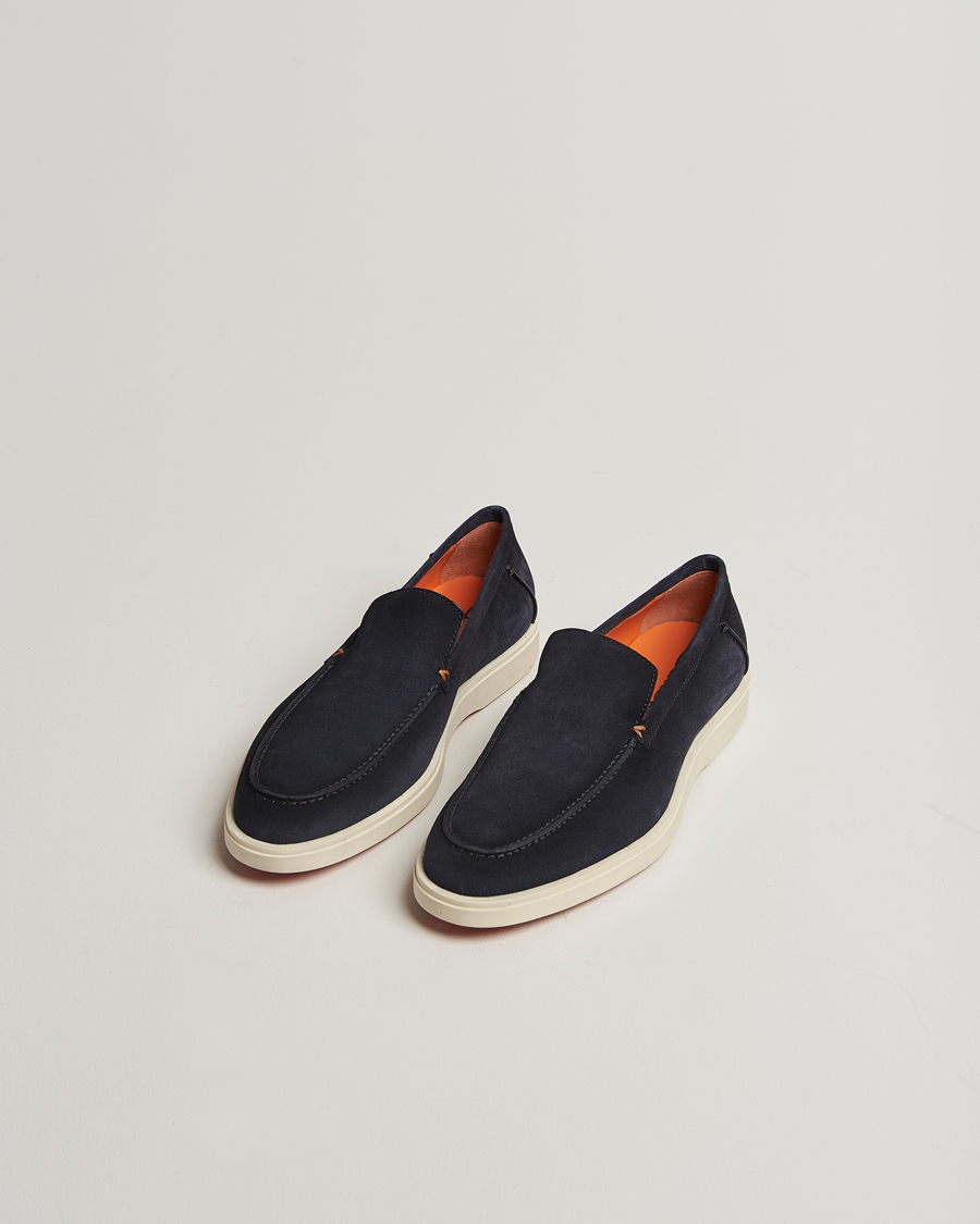 Herren | Loafer | Santoni | Detroit Loafers Navy Suede
