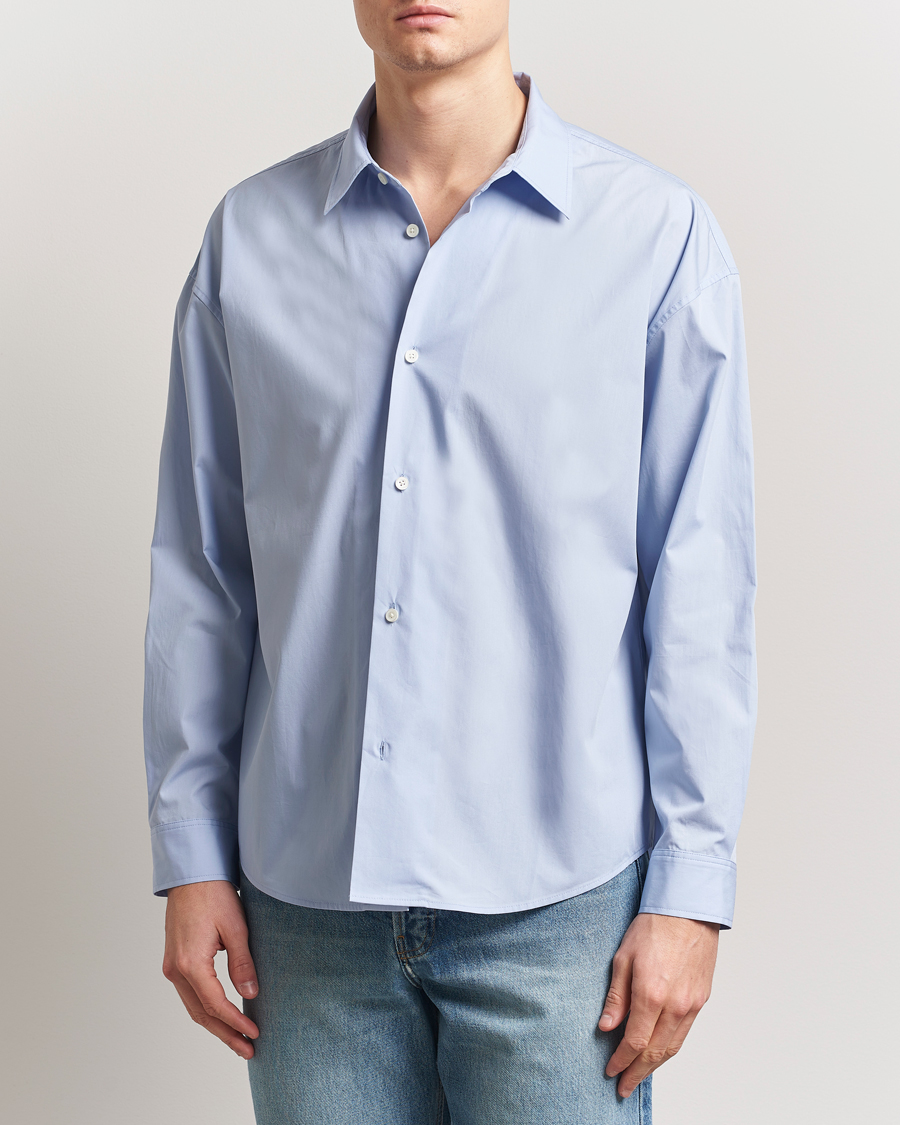 Herren | Hemden | FRAME | Relaxed Cotton Shirt Light Blue