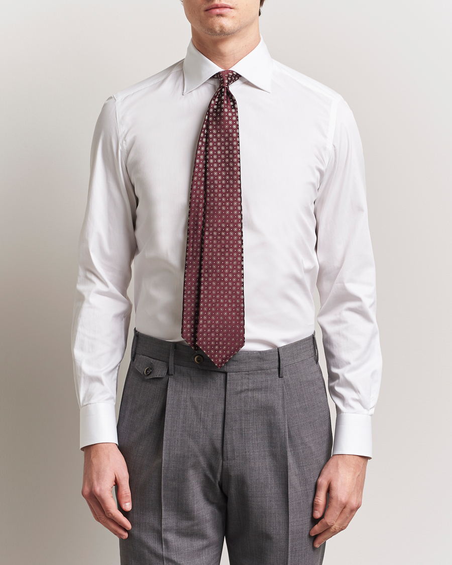 Herren | Hemden | Kiton | Slim Fit Dress Shirt White