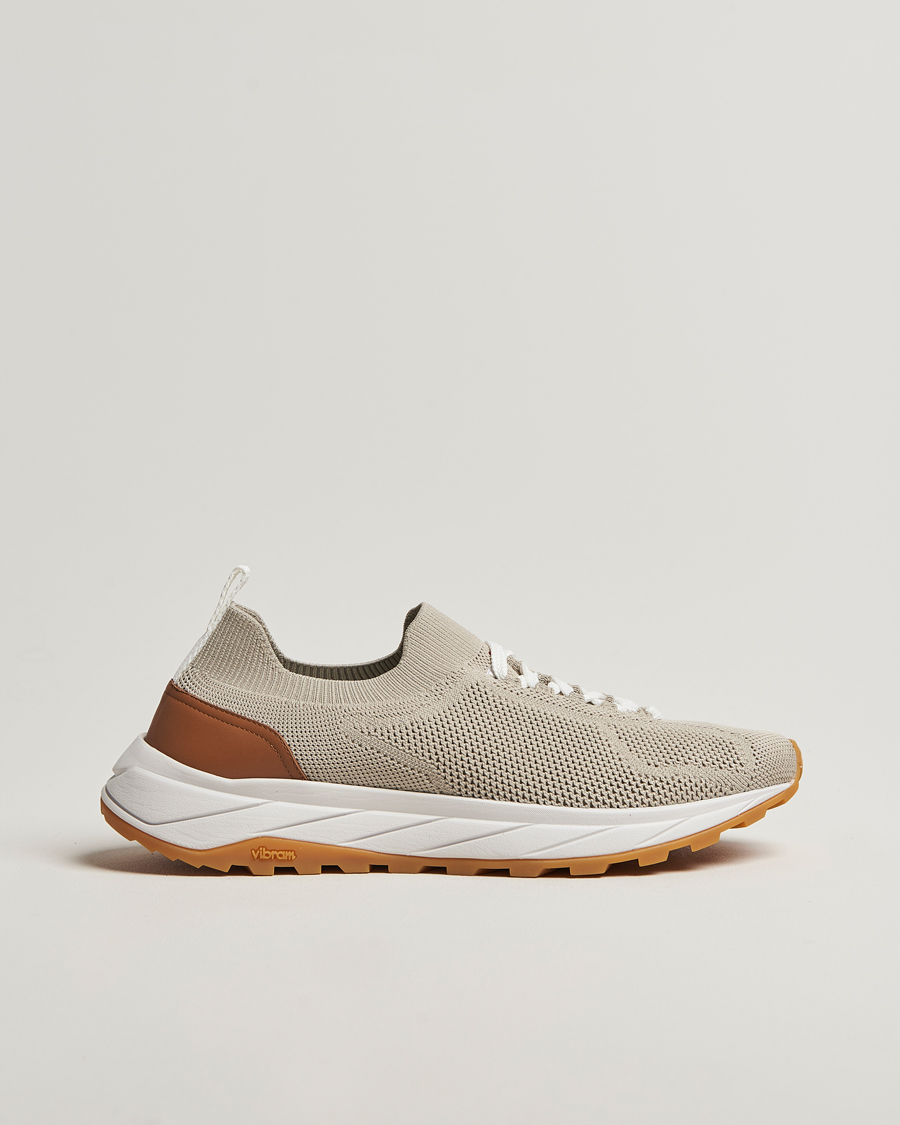 Herren | Sneaker | Kiton | Mesh Running Sneakers Beige