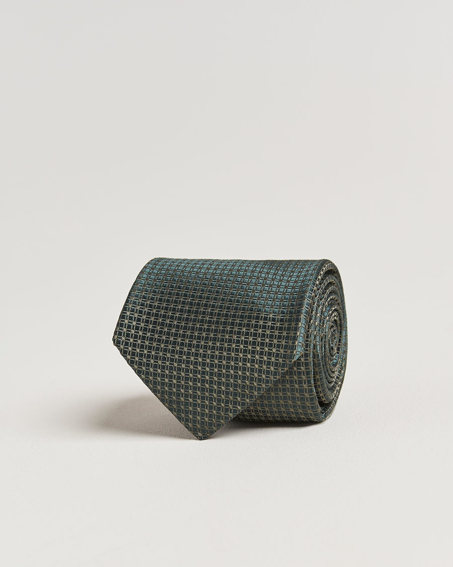 Herren | Krawatten | Kiton | Structured Silk Tie Dark Green