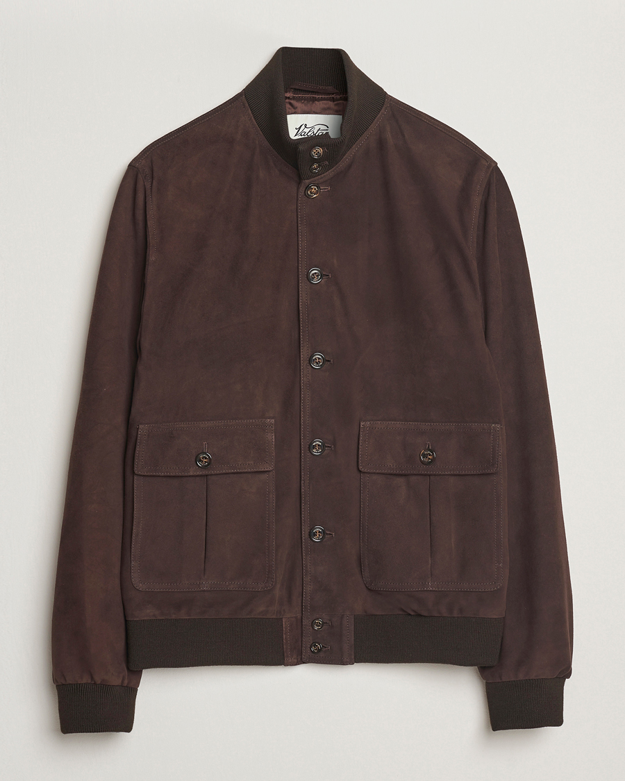Herren | Jacken | Valstar | Valstarino Suede Jacket Dark Brown