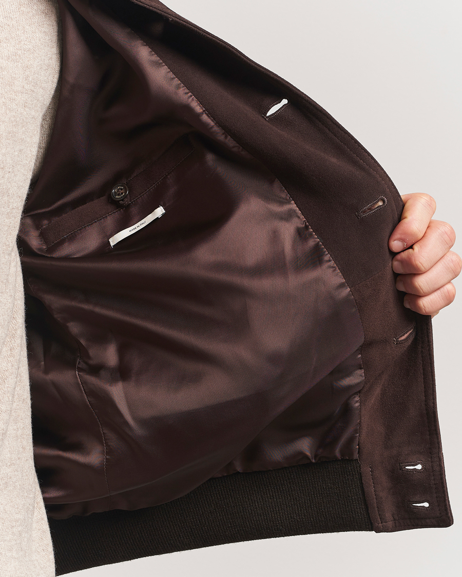 Herren | Jacken | Valstar | Valstarino Suede Jacket Dark Brown