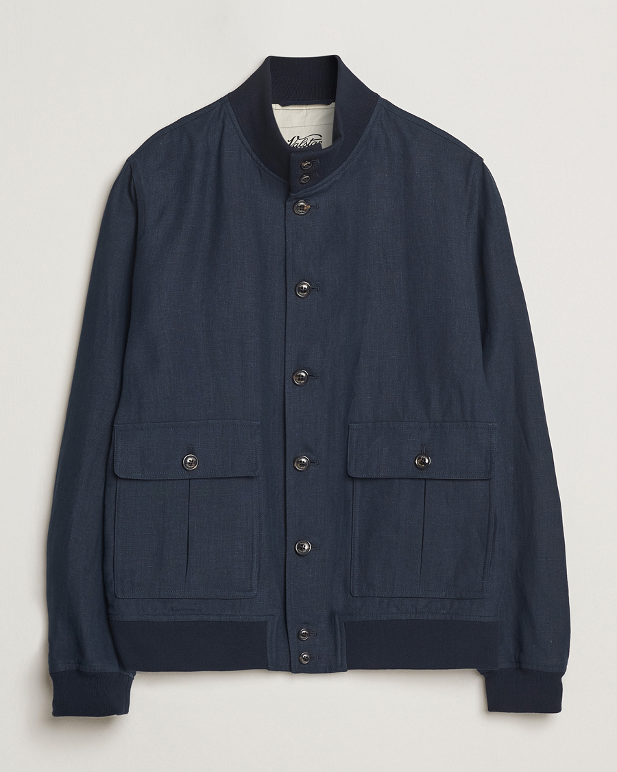Herren | Jacken | Valstar | Valstarino Linen Jacket Navy