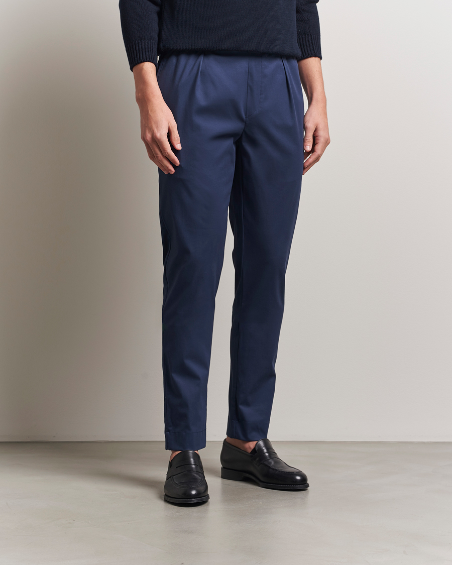 Herren | Hosen | Ralph Lauren Purple Label | Soft Cotton Drawstring Pants Navy