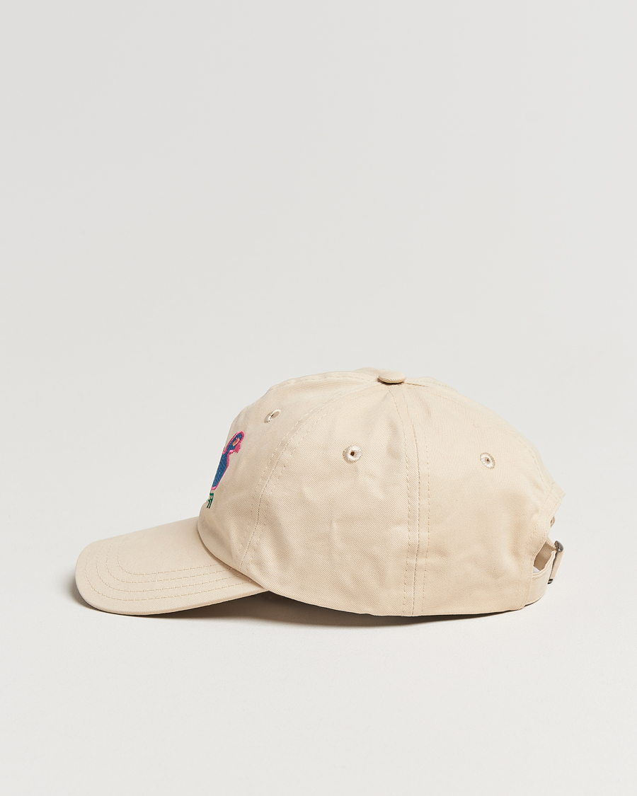 Herren | Hüte & Mützen | Drake's | Peacock Embroidered Cap Ecru