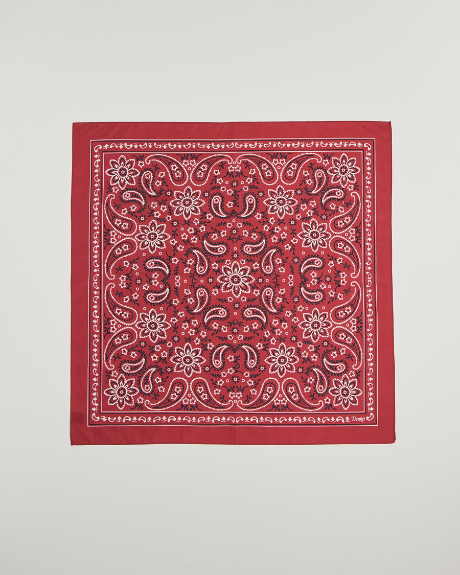 Herren | Tücher | Drake's | Classic Paisley Bandana Red