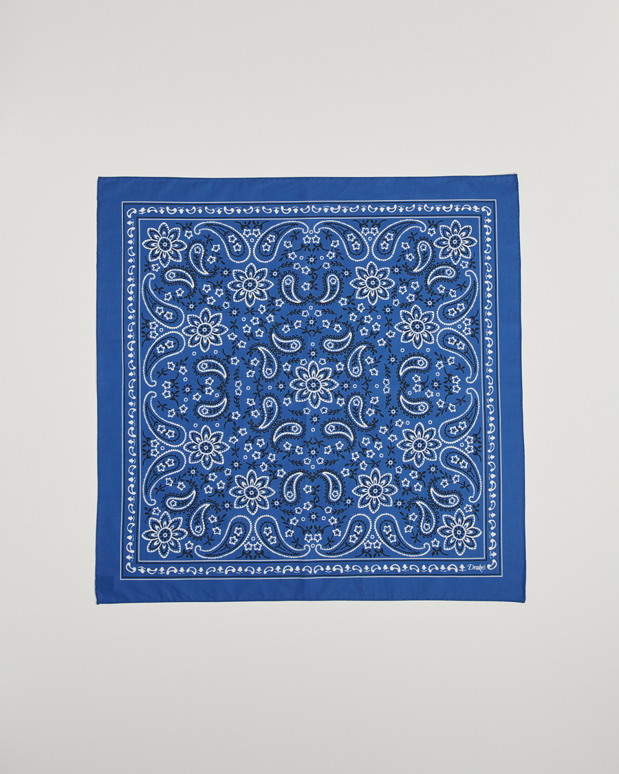 Herren | Tücher | Drake's | Classic Paisley Bandana Blue