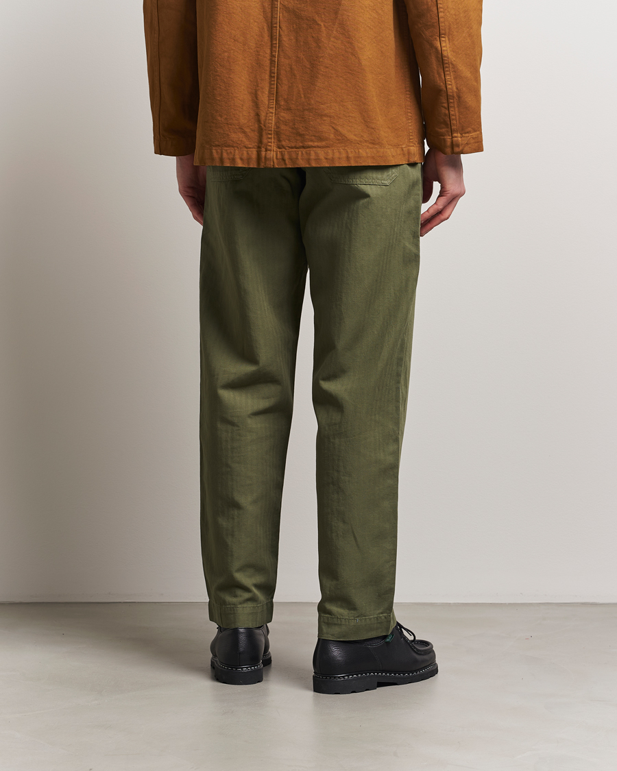 Herren | Hosen | Drake's | Fatigue Cotton Trousers Olive