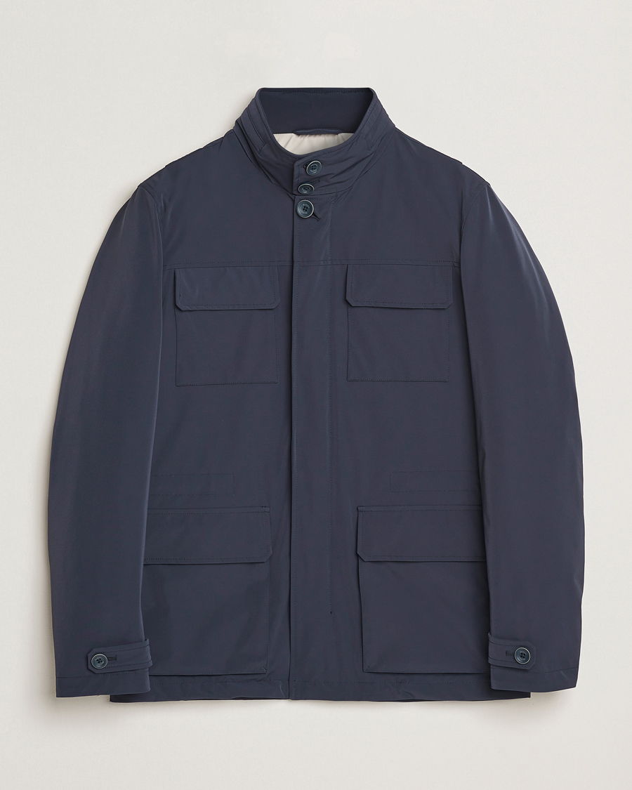 Herren | Jacken | Herno | Soft Nylon Field Jacket Navy