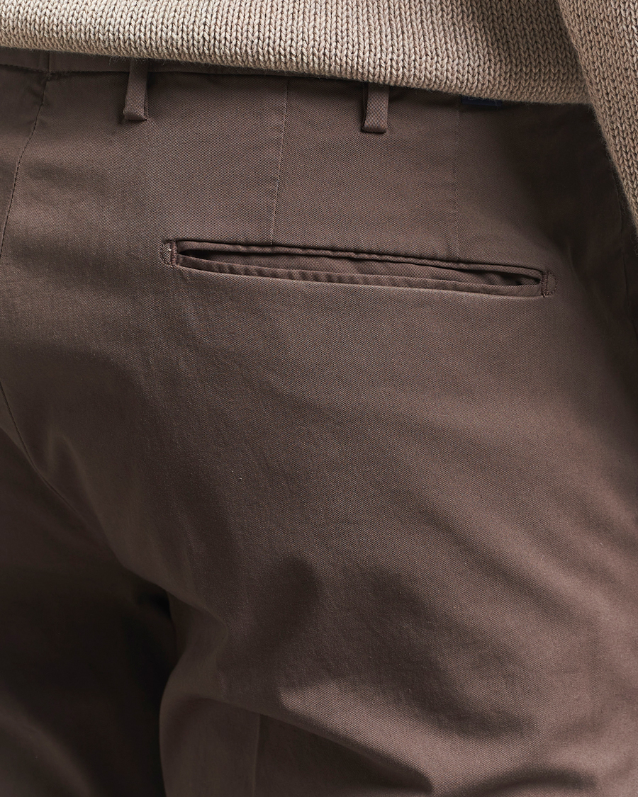 Herren | Hosen | Incotex | Slim Fit Comfort Chinos Brown
