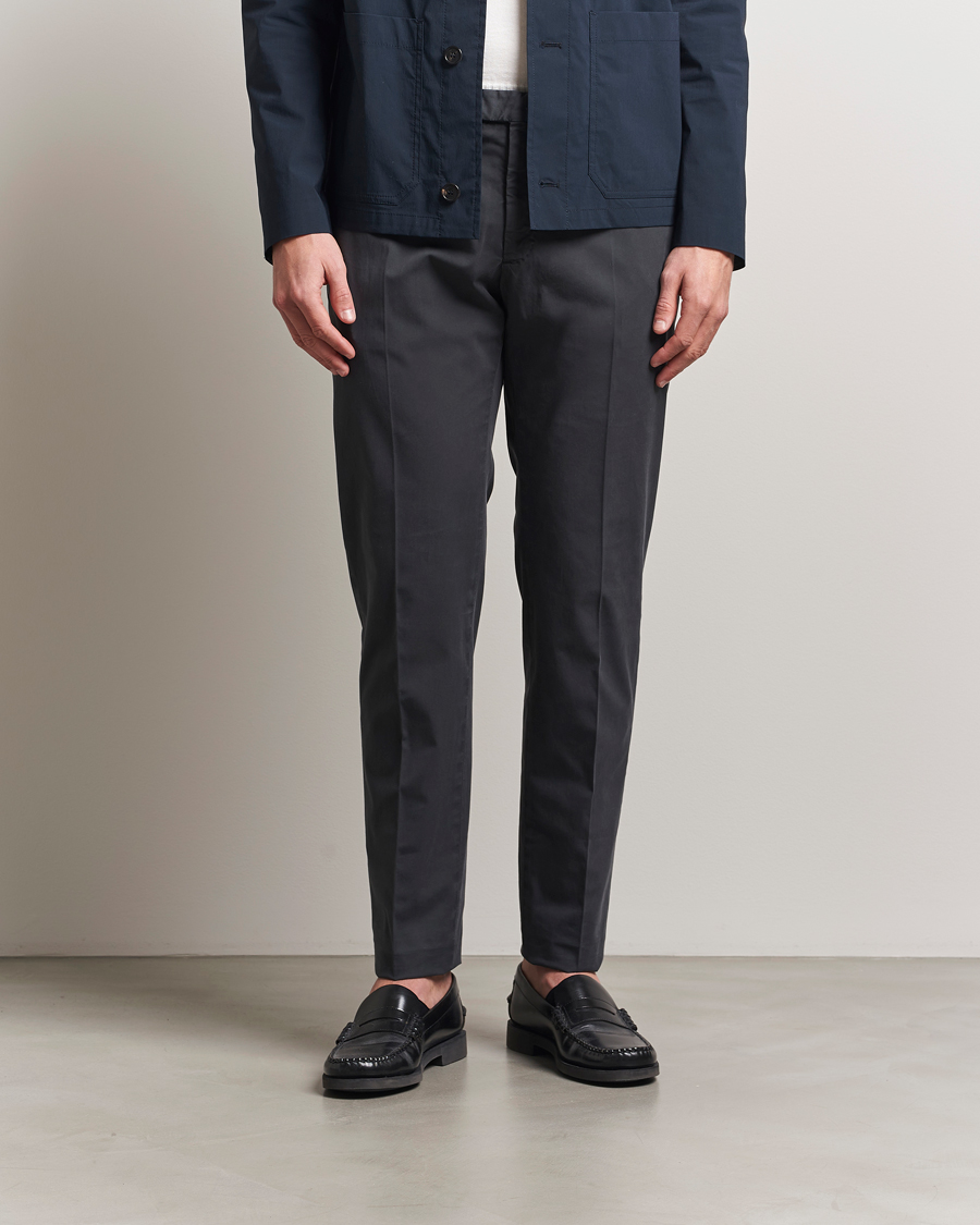 Herren | Hosen | Incotex | Slim Fit Comfort Chinos Dark Grey
