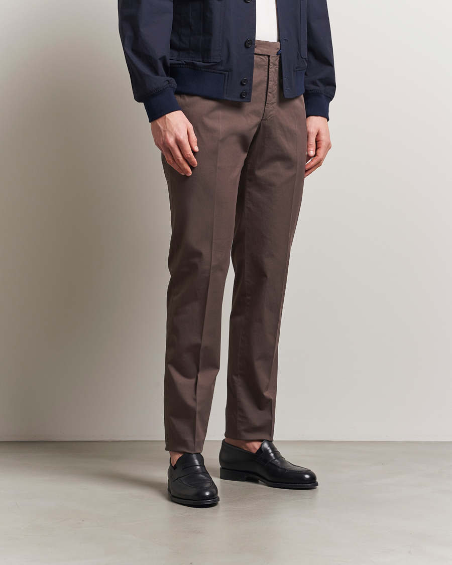 Herren | Hosen | Incotex | Regular Fit Comfort Chinos Brown