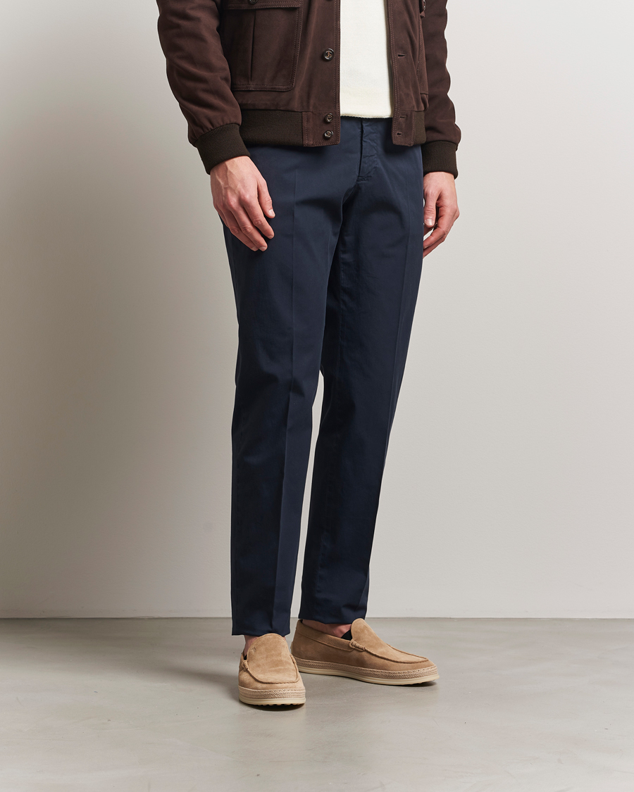 Herren | Hosen | Incotex | Regular Fit Comfort Chinos Navy