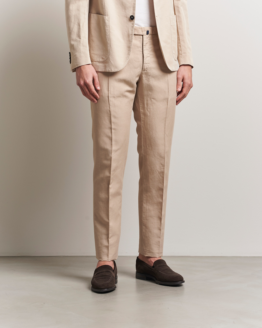 Herren | Hosen | Incotex | Slim Fit Chinolino Trousers Beige