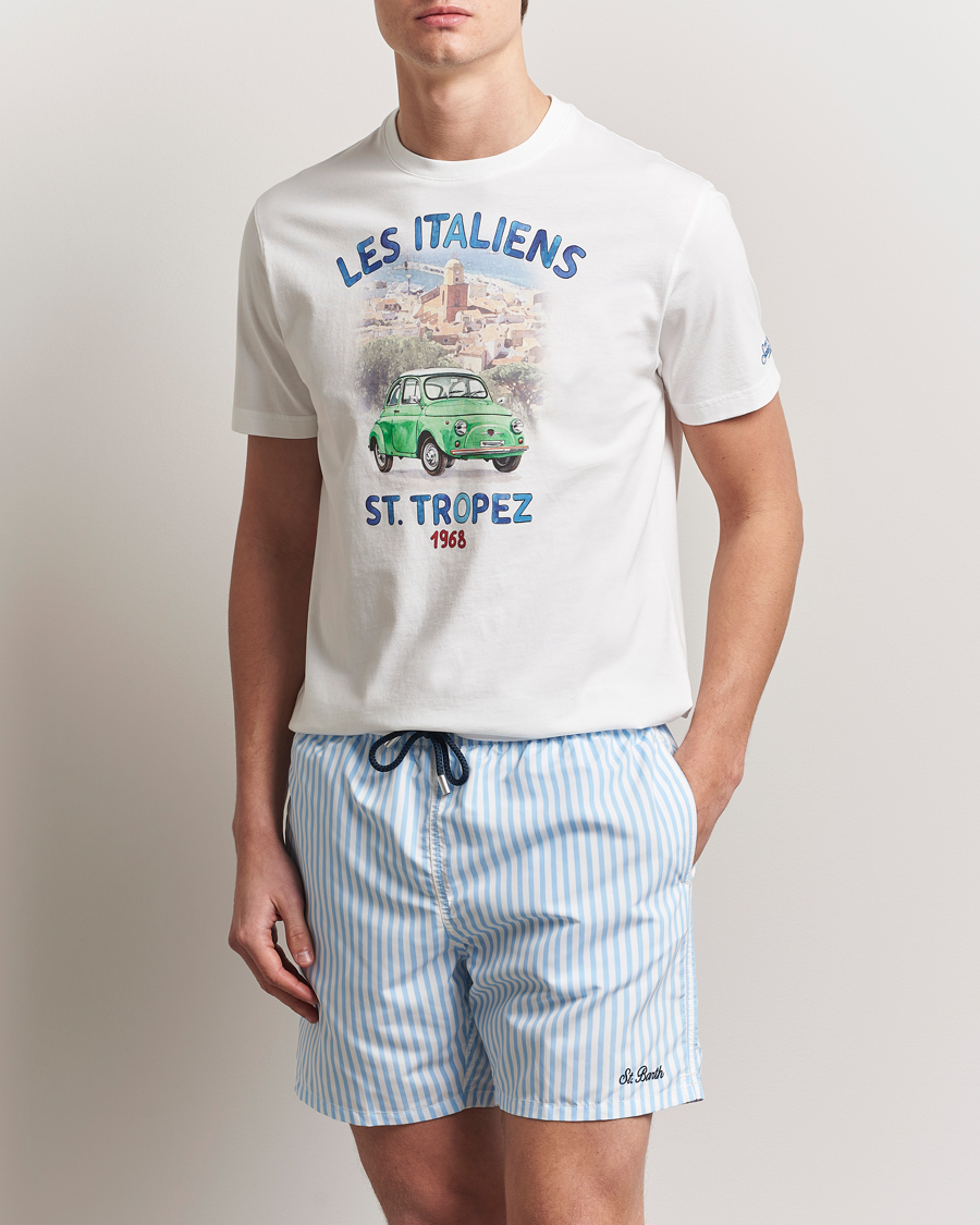 Herren | T-Shirts | MC2 Saint Barth | Printed Cotton T-Shirt Italiennes