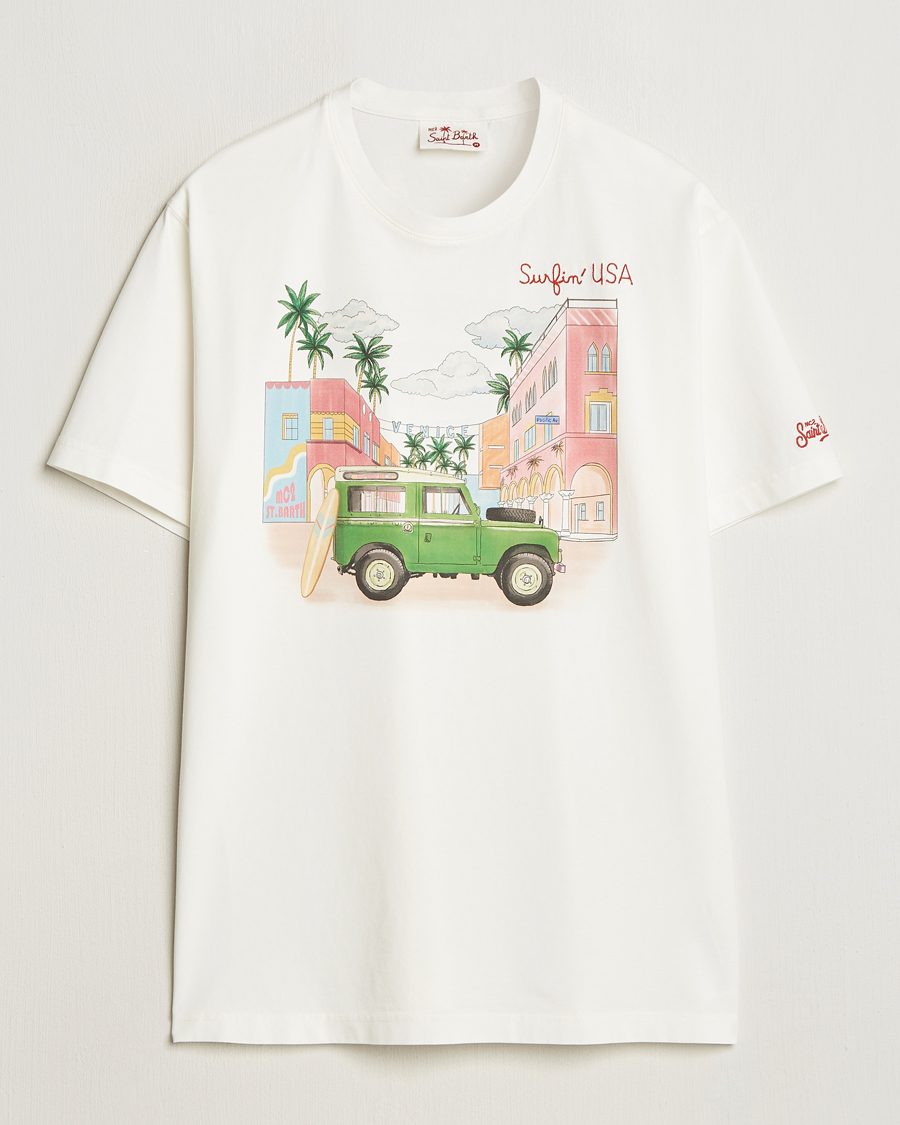 Herren | T-Shirts | MC2 Saint Barth | Printed Cotton T-Shirt Surfing USA