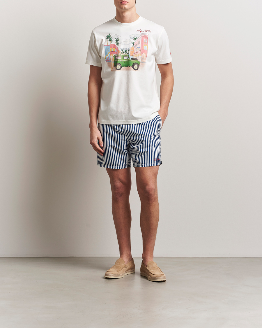 Herren | T-Shirts | MC2 Saint Barth | Printed Cotton T-Shirt Surfing USA