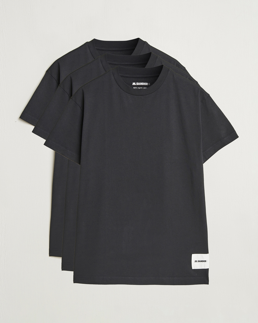 Herren | T-Shirts | Jil Sander | 3-Pack Short Sleeve T-Shirts Black
