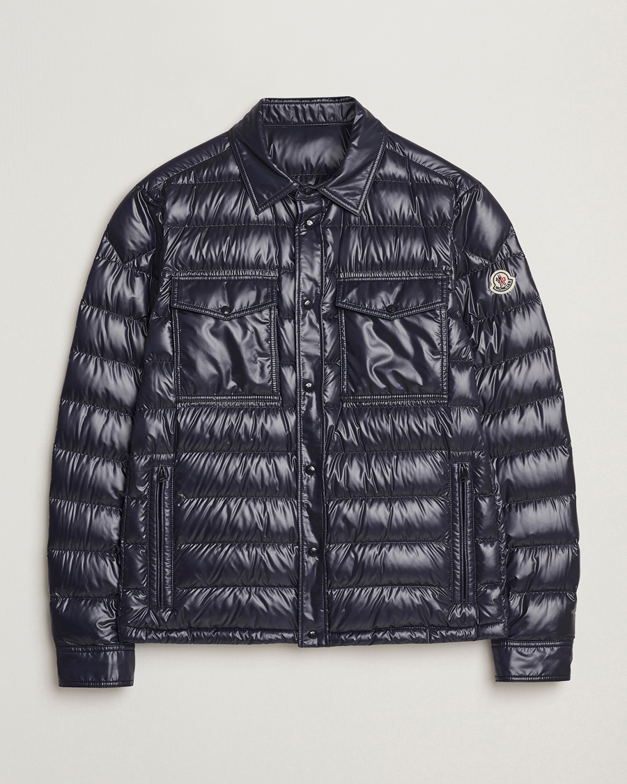 Herren | Jacken | Moncler | Chambly Down Shirt Jacket Navy