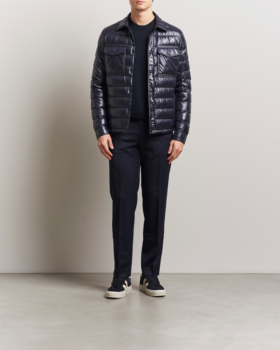 Herren | Jacken | Moncler | Chambly Down Shirt Jacket Navy