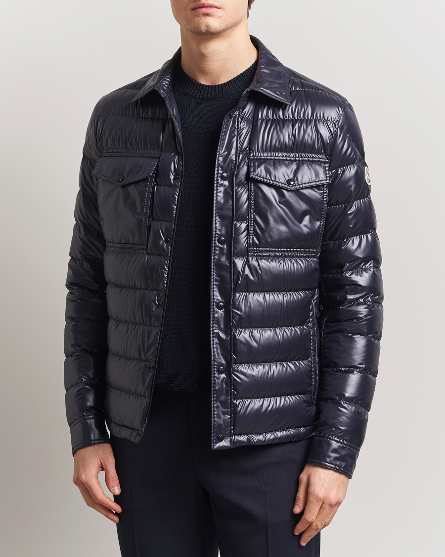 Herren | Jacken | Moncler | Chambly Down Shirt Jacket Navy