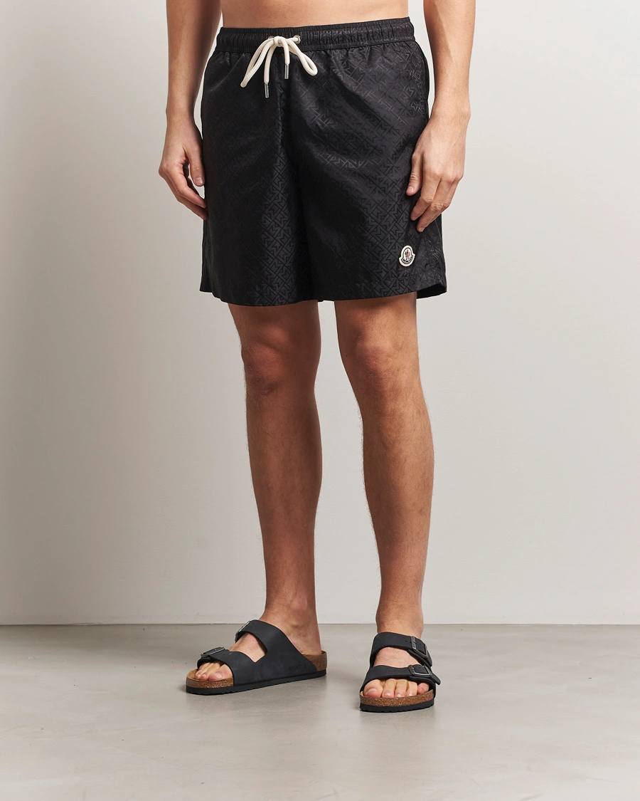 Herren | Badehosen | Moncler | Monogram Swim Shorts Black