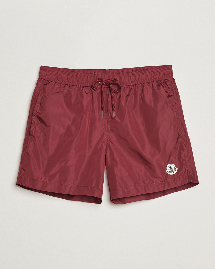Herren | Badehosen | Moncler | Nylon Swim Shorts Burgundy