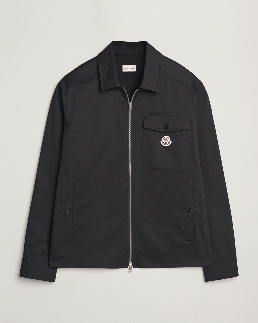 Herren | Hemden | Moncler | Zip Overshirt Black