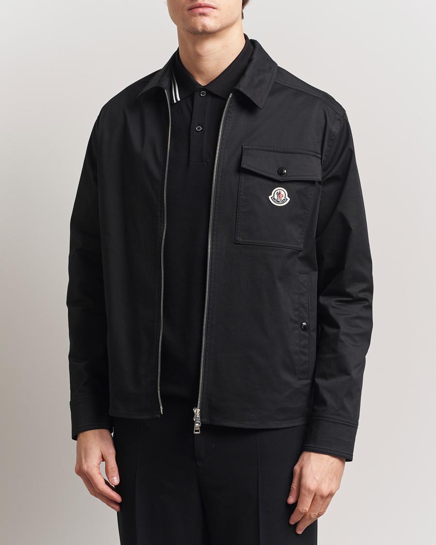 Herren | Hemden | Moncler | Zip Overshirt Black