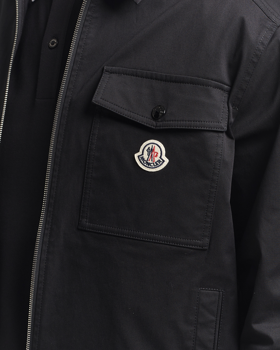 Herren | Hemden | Moncler | Zip Overshirt Black