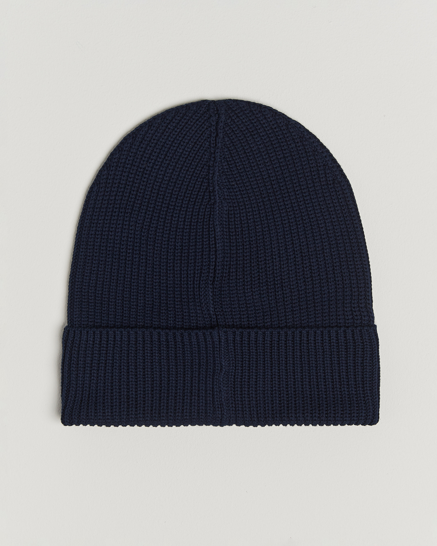 Herren | Mützen | Moncler | Ribbed Wool Beanie Navy