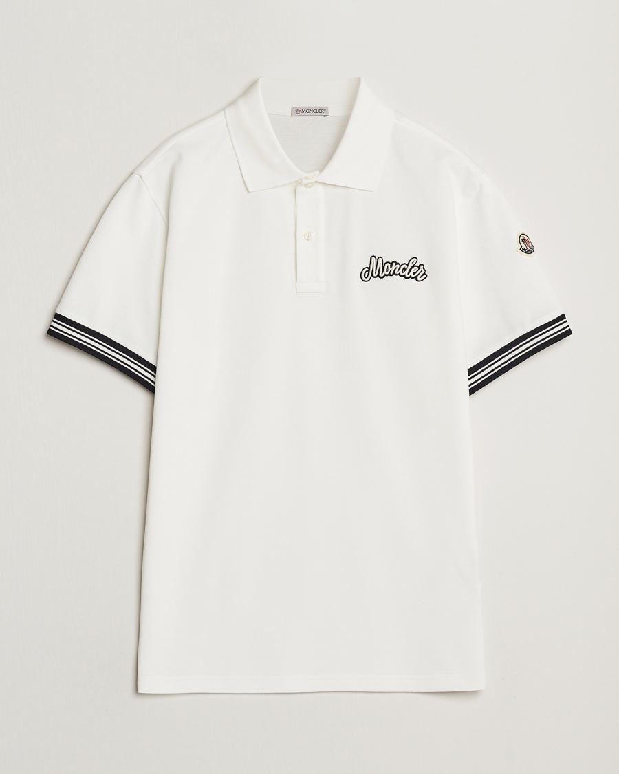 Herren | Poloshirts | Moncler | Letters Logo Polo White