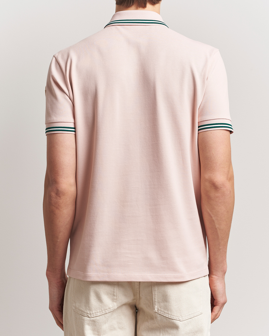 Herren | Poloshirts | Moncler | Contrast Rib Polo Pink
