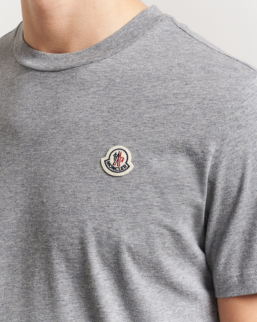 Herren | T-Shirts | Moncler | 3-pack Logo T-Shirt Grey/White/Black