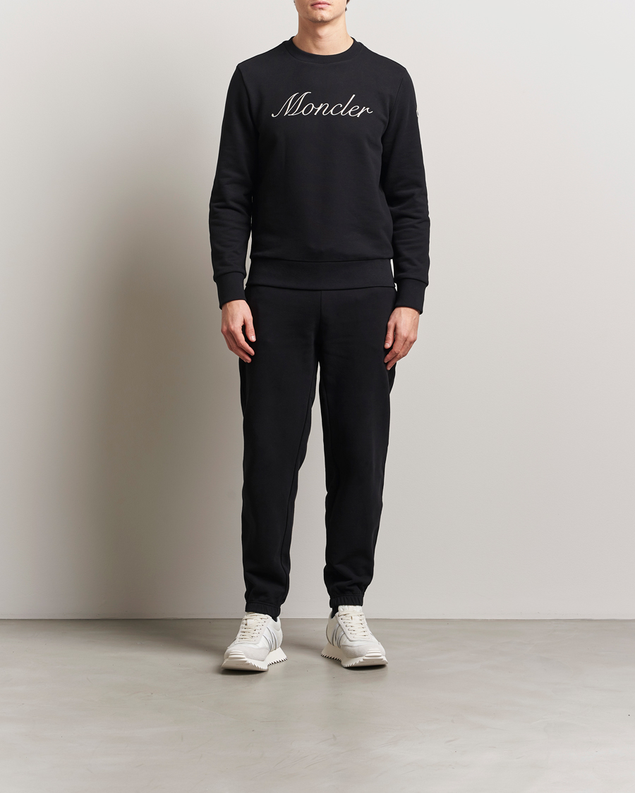 Herren | Pullover | Moncler | Lettering Sweatshirt Black